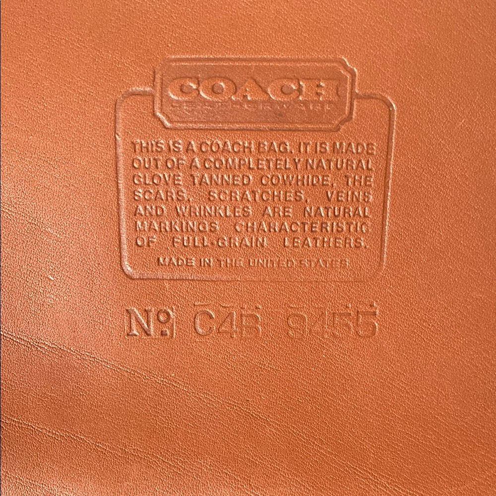 Coach Tan Leather Men's Bag